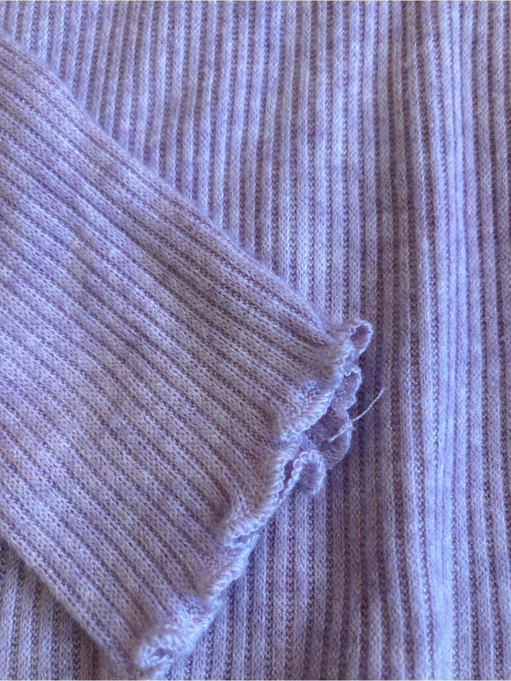 art class Lavender Ribbed Long-Sleeve Mock Neck Top - Picture 4 of 5